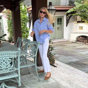 Julia Amory Carolyn Shirt Oxford Bue